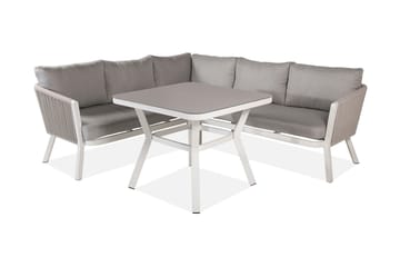 Virya Hjørneloungegruppe med Puter Grå - Venture Home - Hagemøbler - Loungemøbler - Loungesett