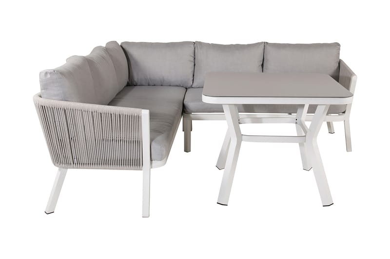 Virya Hjørneloungegruppe med Puter Grå - Venture Home - Hagemøbler - Loungemøbler - Loungesett
