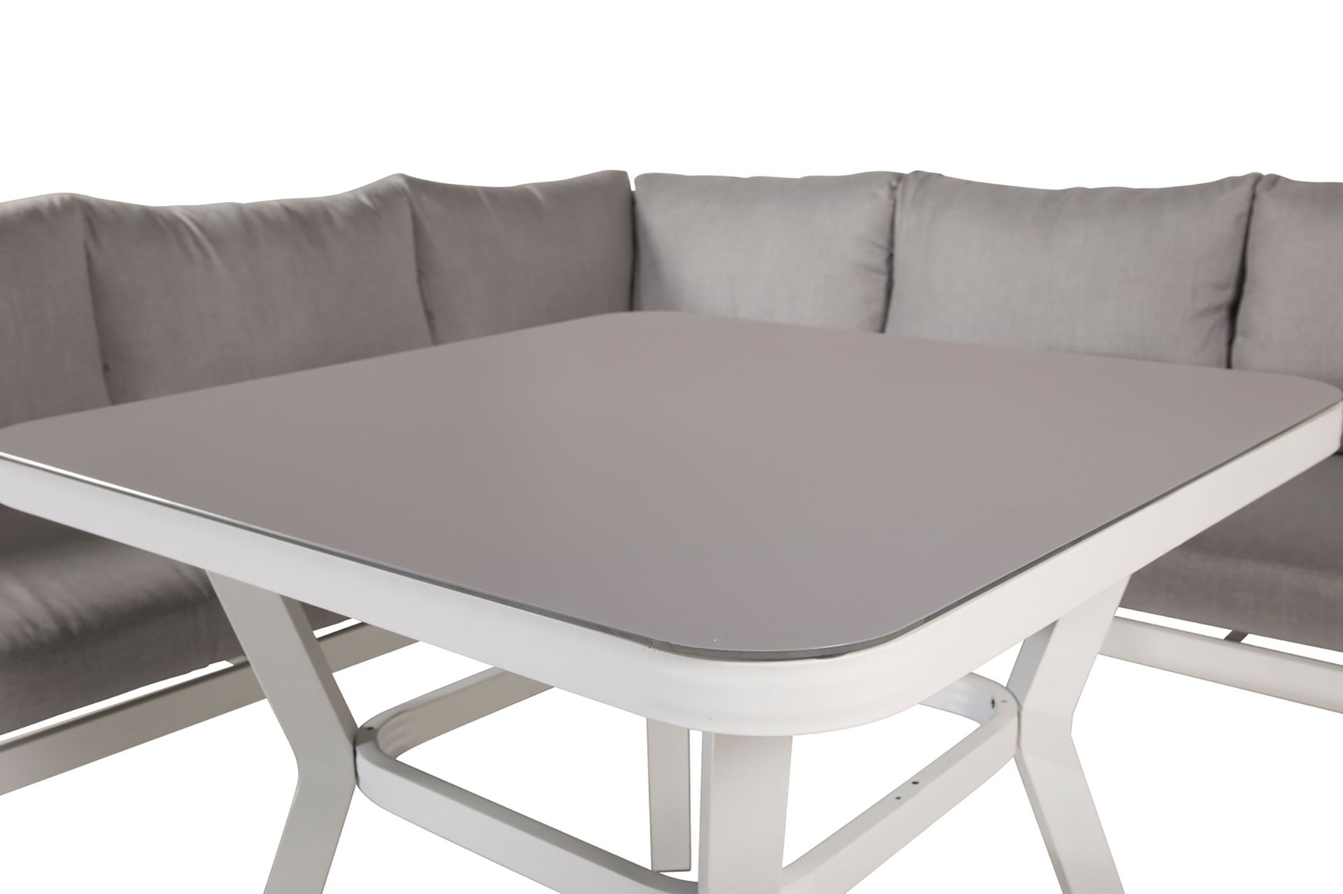 Virya Hjørneloungegruppe med Puter Grå - Venture Home - Hagemøbler - Loungemøbler - Loungesett