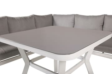 Virya Hjørneloungegruppe med Puter Grå - Venture Home - Hagemøbler - Loungemøbler - Loungesett