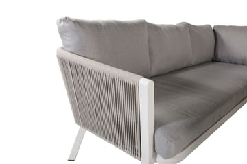Virya Hjørneloungegruppe med Puter Grå - Venture Home - Hagemøbler - Loungemøbler - Loungesett