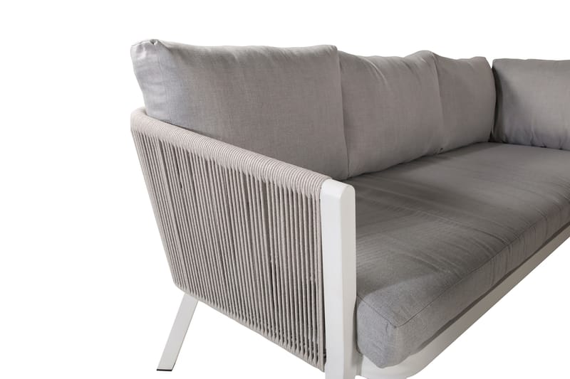 Virya Hjørneloungegruppe med Puter Grå - Venture Home - Hagemøbler - Loungemøbler - Loungesett