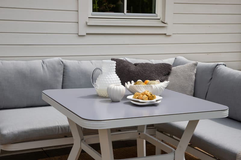 Virya Hjørneloungegruppe med Puter Grå - Venture Home - Hagemøbler - Loungemøbler - Loungesett
