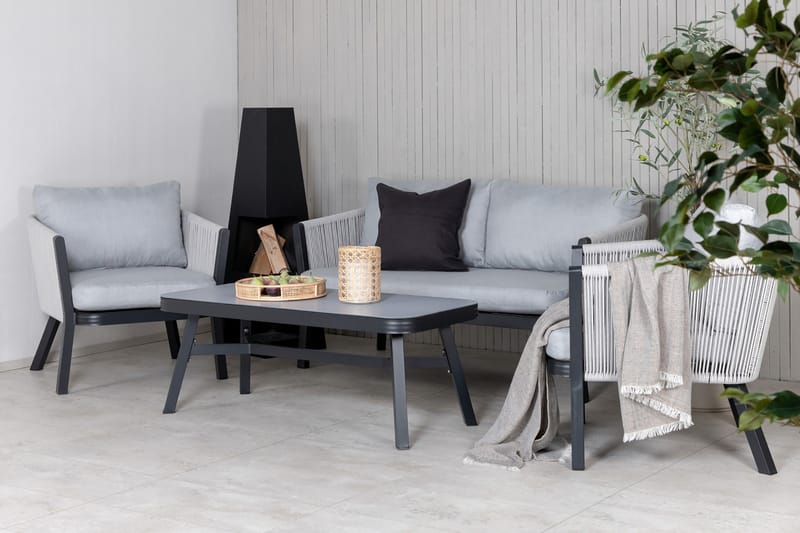 Virya Loungegruppe 4-seters - Hvit - Hagemøbler - Loungemøbler - Loungesett