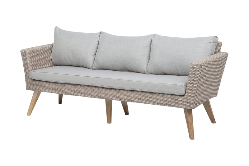 Vittoria Loungegruppe - Tre / Natur - Hagemøbler - Loungemøbler - Loungesett