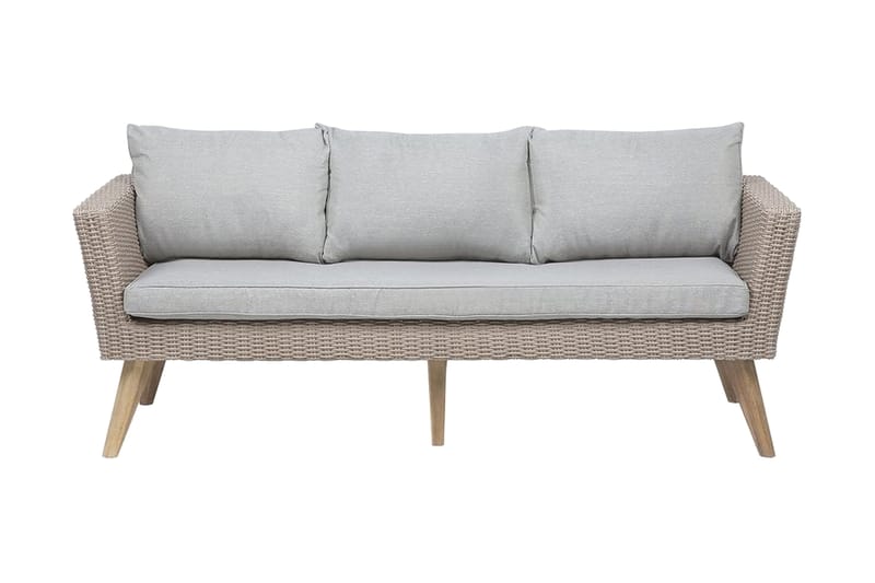 Vittoria Loungegruppe - Tre / Natur - Hagemøbler - Loungemøbler - Loungesett