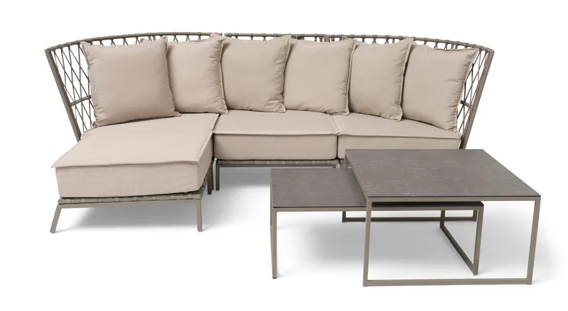 Loungesofa Hillerstorp Jet Set 3-seter - Beige - Hagemøbler - Loungemøbler - Lounge sofa