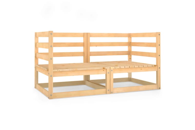 2-seters hagesofa heltre furu - Brun - Hagemøbler - Loungemøbler - Lounge sofa