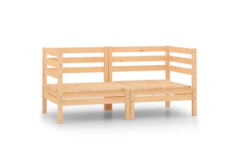 2-seters hagesofa heltre furu - Brun - Hagemøbler - Loungemøbler - Lounge sofa