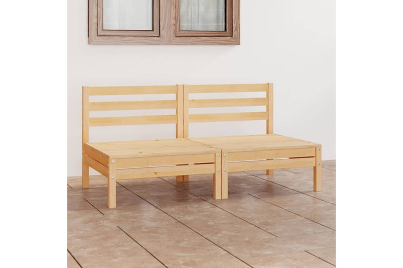 2-seters hagesofa heltre furu - Brun - Hagemøbler - Loungemøbler - Lounge sofa
