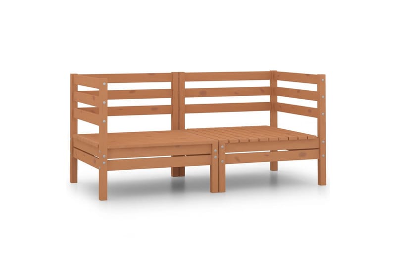 2-seters hagesofa honningbrun heltre furu - Brun - Hagemøbler - Loungemøbler - Lounge sofa