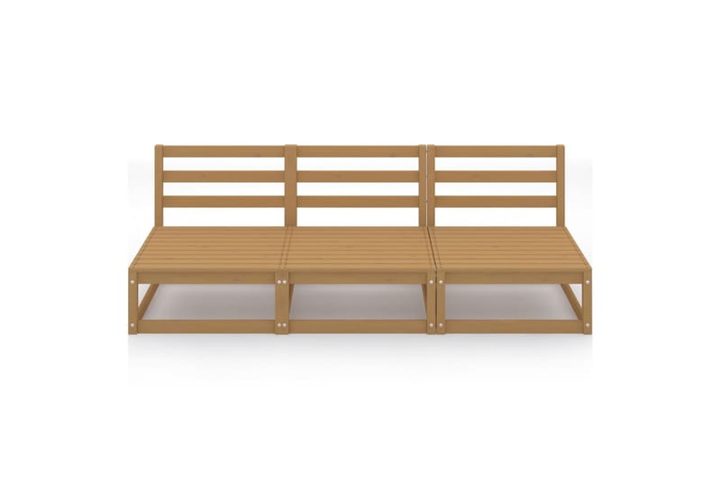 3-seters hagesofa honningbrun heltre furu - Brun - Hagemøbler - Loungemøbler - Lounge sofa