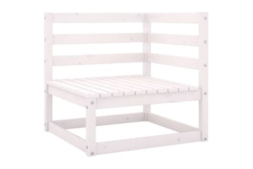 3-seters hagesofa hvit heltre furu - Hvit - Hagemøbler - Loungemøbler - Lounge sofa