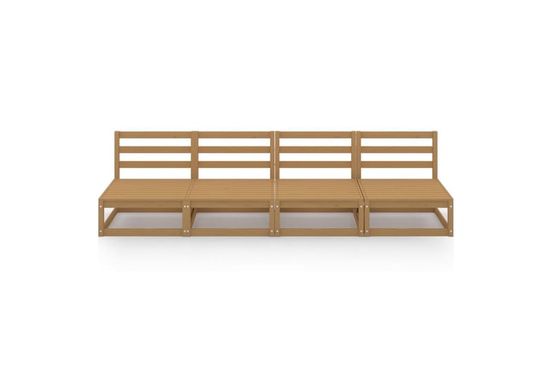 4-seters hagesofa honningbrun heltre furu - Brun - Hagemøbler - Loungemøbler - Lounge sofa
