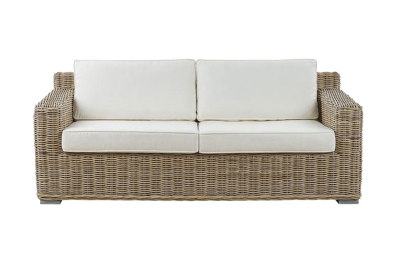 Apriliana 2-seters sofa - Kunstrotting / Lys brun - Lounge sofa - Balkongsofaer - Utesofa