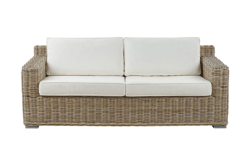 Apriliana 2-seters sofa - Kunstrotting / Lys brun - Balkongsofaer - Lounge sofa