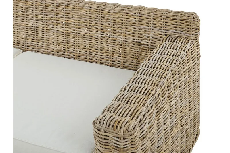 Apriliana 2-seters sofa - Kunstrotting / Lys brun - Hagemøbler - Loungemøbler - Lounge sofa