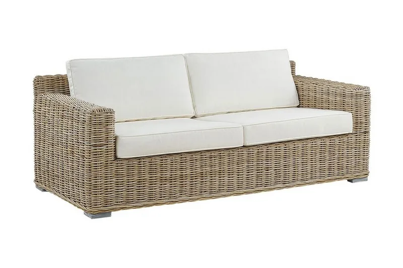 Apriliana 2-seters sofa - Kunstrotting / Lys brun - Hagemøbler - Loungemøbler - Lounge sofa