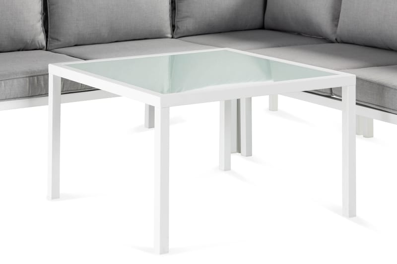 Ariany Hjørnesofa - Hvit/Grå - Hagemøbler - Loungemøbler - Lounge sofa