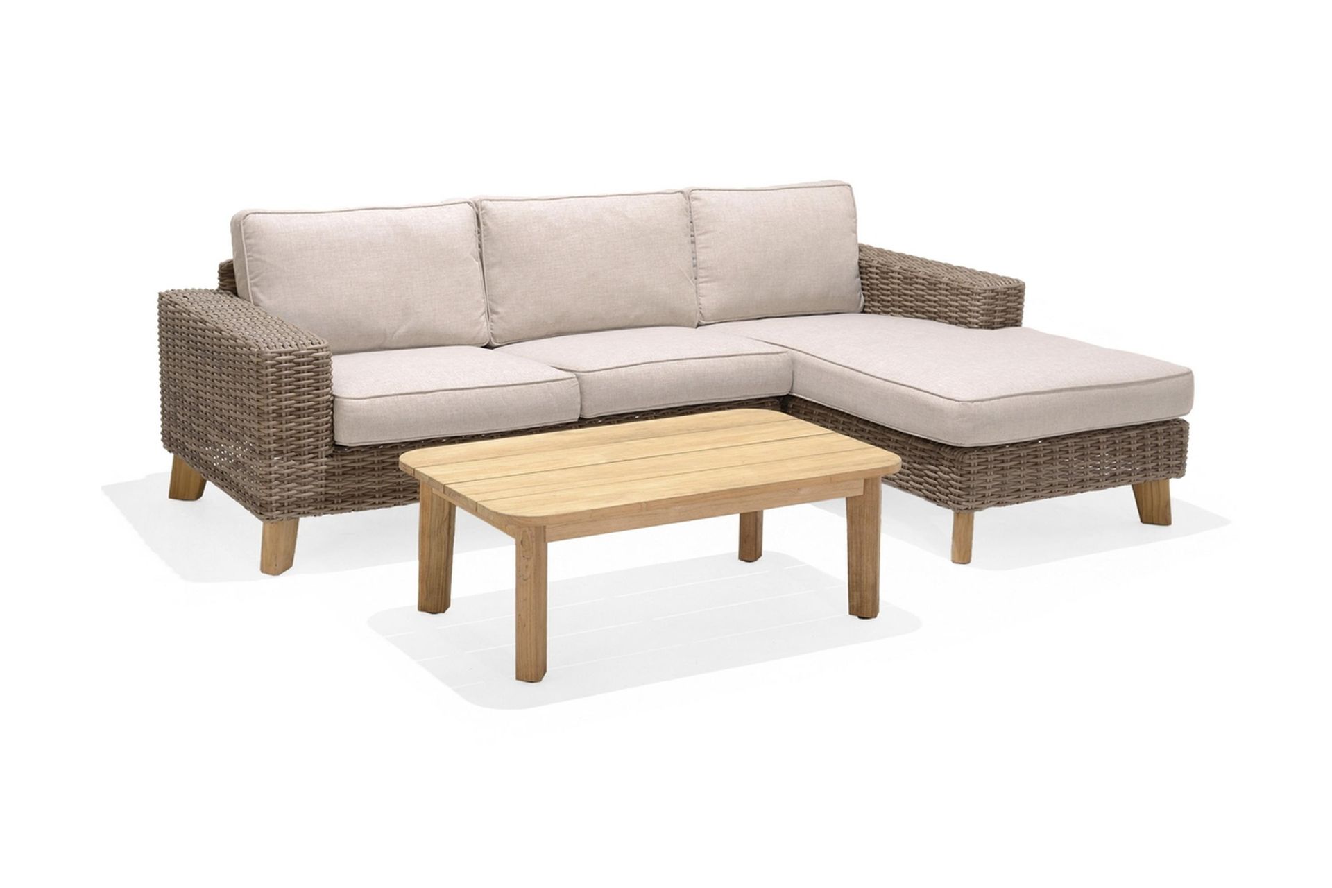 Bahamas 2-seter Sofa Høyre - Beige - Hagemøbler - Loungemøbler - Lounge sofa