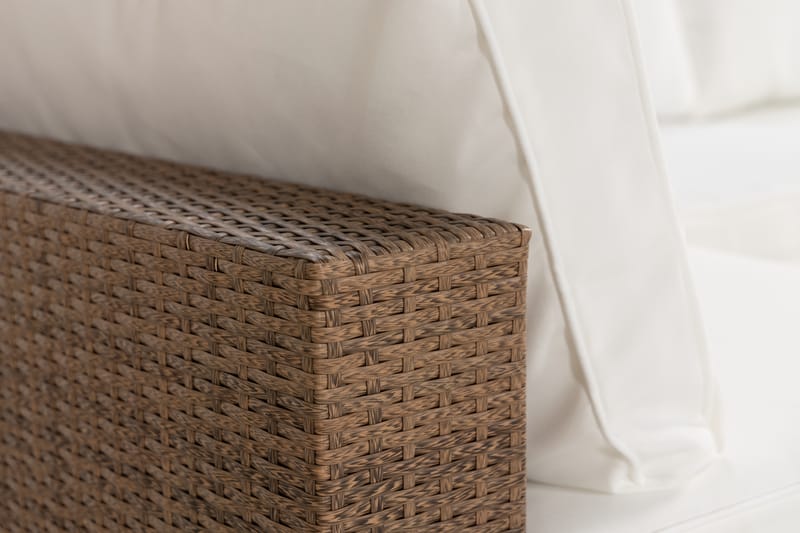 Bahamas Dobbeldivan - Kunstrotting Sand - Hagemøbler - Loungemøbler - Lounge sofa