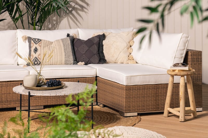 Bahamas Dobbeldivan - Kunstrotting Sand - Hagemøbler - Loungemøbler - Lounge sofa