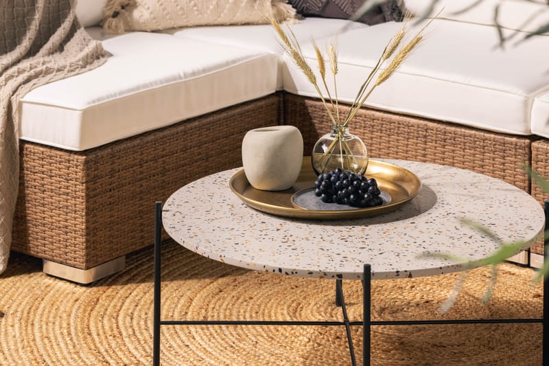 Bahamas Dobbeldivan - Kunstrotting Sand - Hagemøbler - Loungemøbler - Lounge sofa