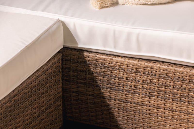 Bahamas Dobbeldivan - Kunstrotting Sand - Hagemøbler - Loungemøbler - Lounge sofa