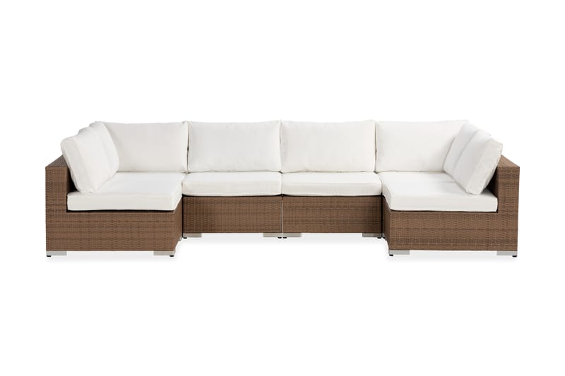 Bahamas Dobbeldivan - Kunstrotting Sand - Lounge sofa - Utesofa