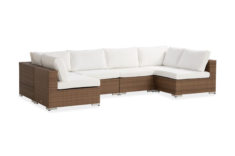 Bahamas Dobbeldivan - Kunstrotting Sand - Hagemøbler - Loungemøbler - Lounge sofa