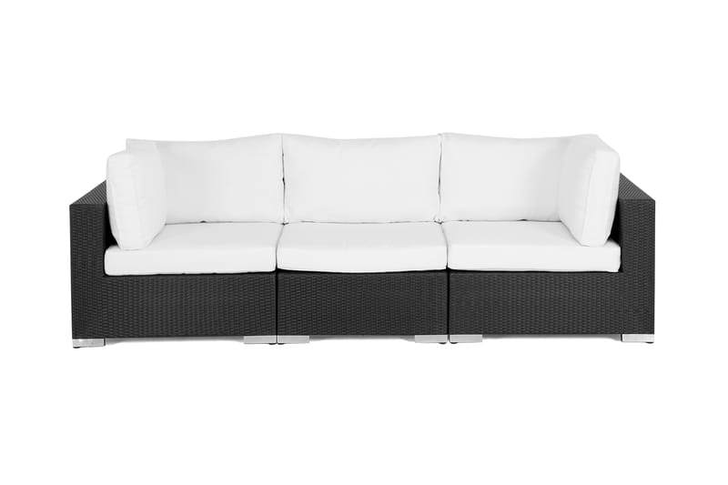 Bahamas Loungesofa 3 seter - Svart - Hagemøbler - Loungemøbler - Lounge sofa