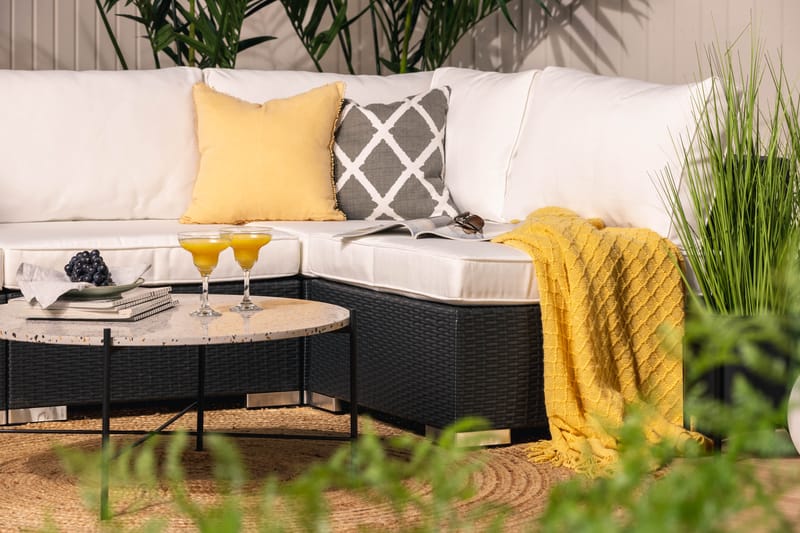 Bahamas Loungesofa 4-seter - Svart - Hagemøbler - Loungemøbler - Lounge sofa