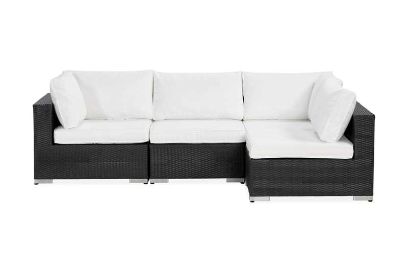 Bahamas Loungesofa 4-seter - Svart - Hagemøbler - Loungemøbler - Lounge sofa