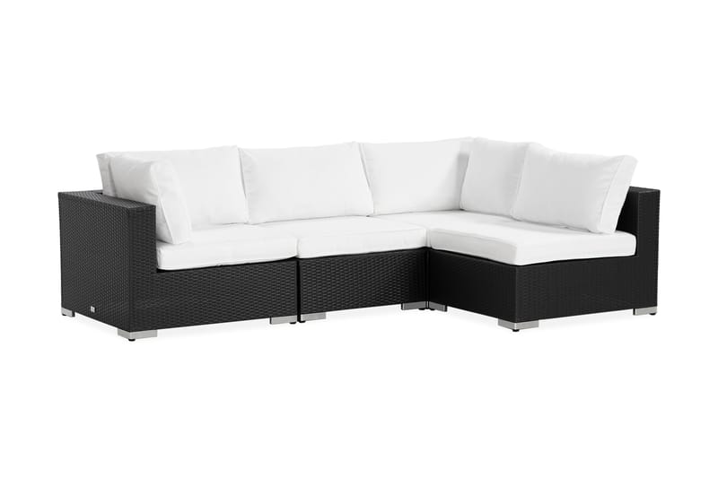 Bahamas Loungesofa 4-seter - Svart - Hagemøbler - Loungemøbler - Lounge sofa