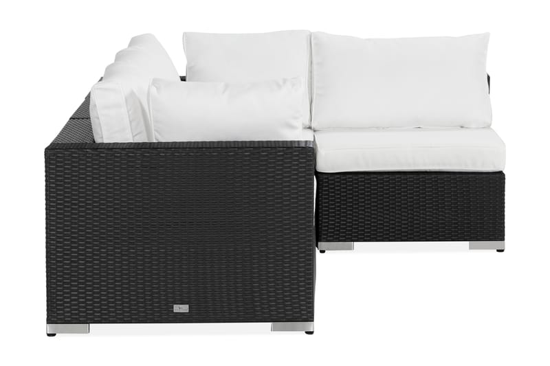 Bahamas Loungesofa 4-seter - Svart - Hagemøbler - Loungemøbler - Lounge sofa