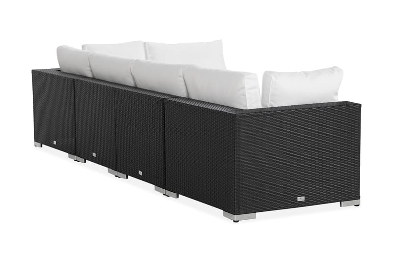 Bahamas Loungesofa 5 Seter - Svart - Hagemøbler - Loungemøbler - Lounge sofa