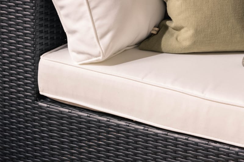 Bahamas Loungesofa 5 Seter - Svart - Hagemøbler - Loungemøbler - Lounge sofa