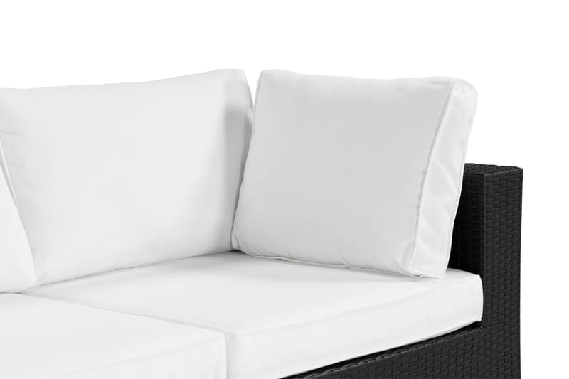 Bahamas Loungesofa 5 Pers Divan/Bord - Svart - Hagemøbler - Loungemøbler - Lounge sofa