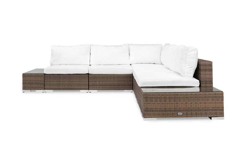 Bahamas Loungesofa 5 Pers 2 Avslutninger - Sand - Hagemøbler - Loungemøbler - Lounge sofa