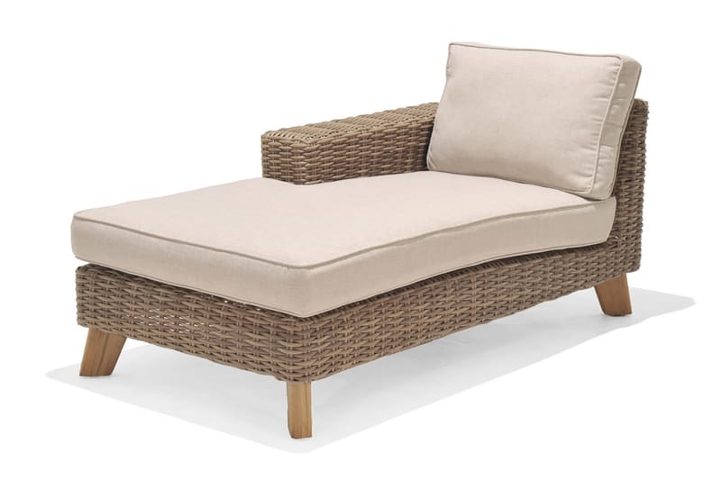 Bahamas Sofa med Armlene Høyre - Beige - Hagemøbler - Loungemøbler - Lounge sofa