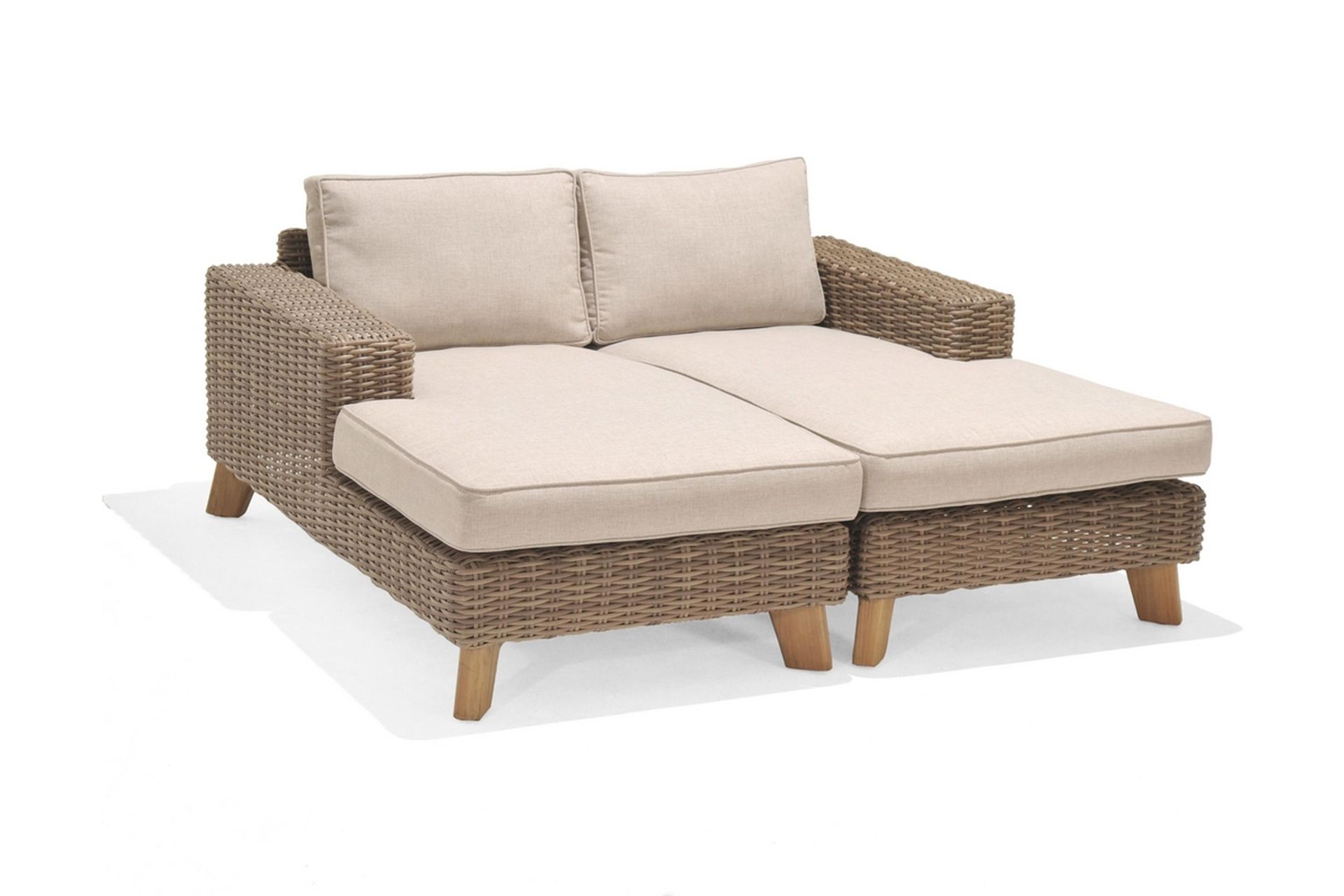 Bahamas Sofa med Armlene Høyre - Beige - Hagemøbler - Loungemøbler - Lounge sofa