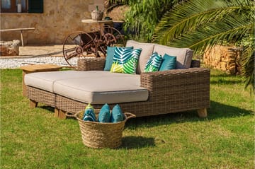 Bahamas Sofa med Armlene Høyre - Beige - Hagemøbler - Loungemøbler - Lounge sofa