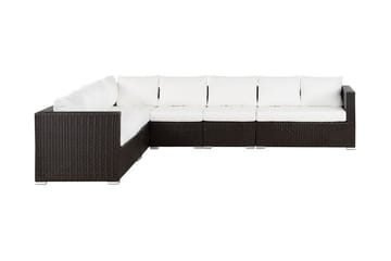 Calizza Loungegruppe Kunstrotting - Brun - Hagemøbler - Loungemøbler - Lounge sofa
