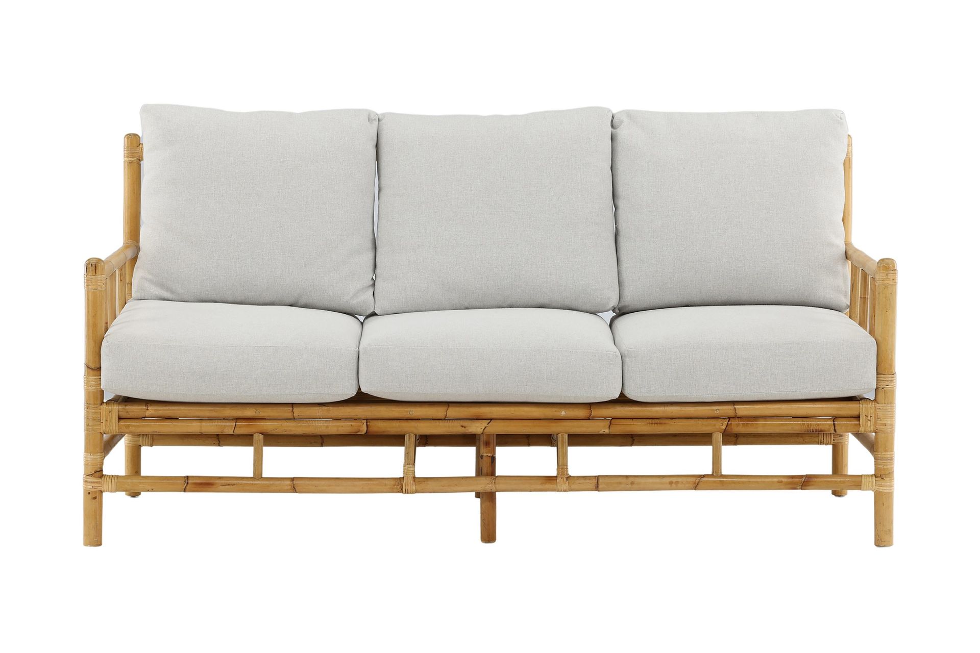 Cane Sofa 3-seters - Brun/Hvit