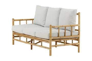 Cane Sofa 3-seters - Brun/Hvit - Hagemøbler - Loungemøbler - Lounge sofa