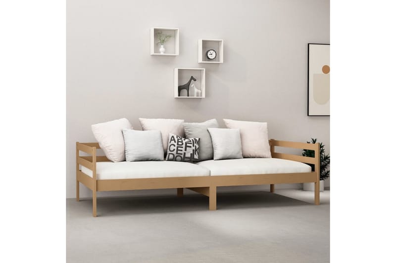 Dagseng honningbrun heltre furu 90x200 cm - Brun - Utesofa - Lounge sofa