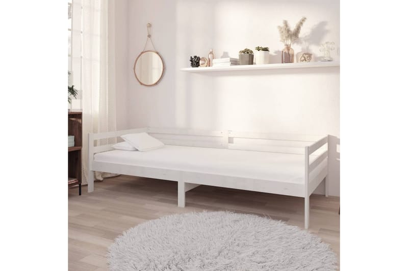 Dagseng hvit heltre furu 90x200 cm - Hvit - Hagemøbler - Loungemøbler - Lounge sofa