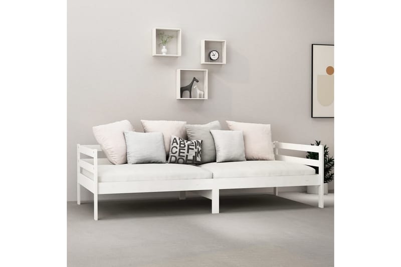 Dagseng hvit heltre furu 90x200 cm - Hvit - Hagemøbler - Loungemøbler - Lounge sofa