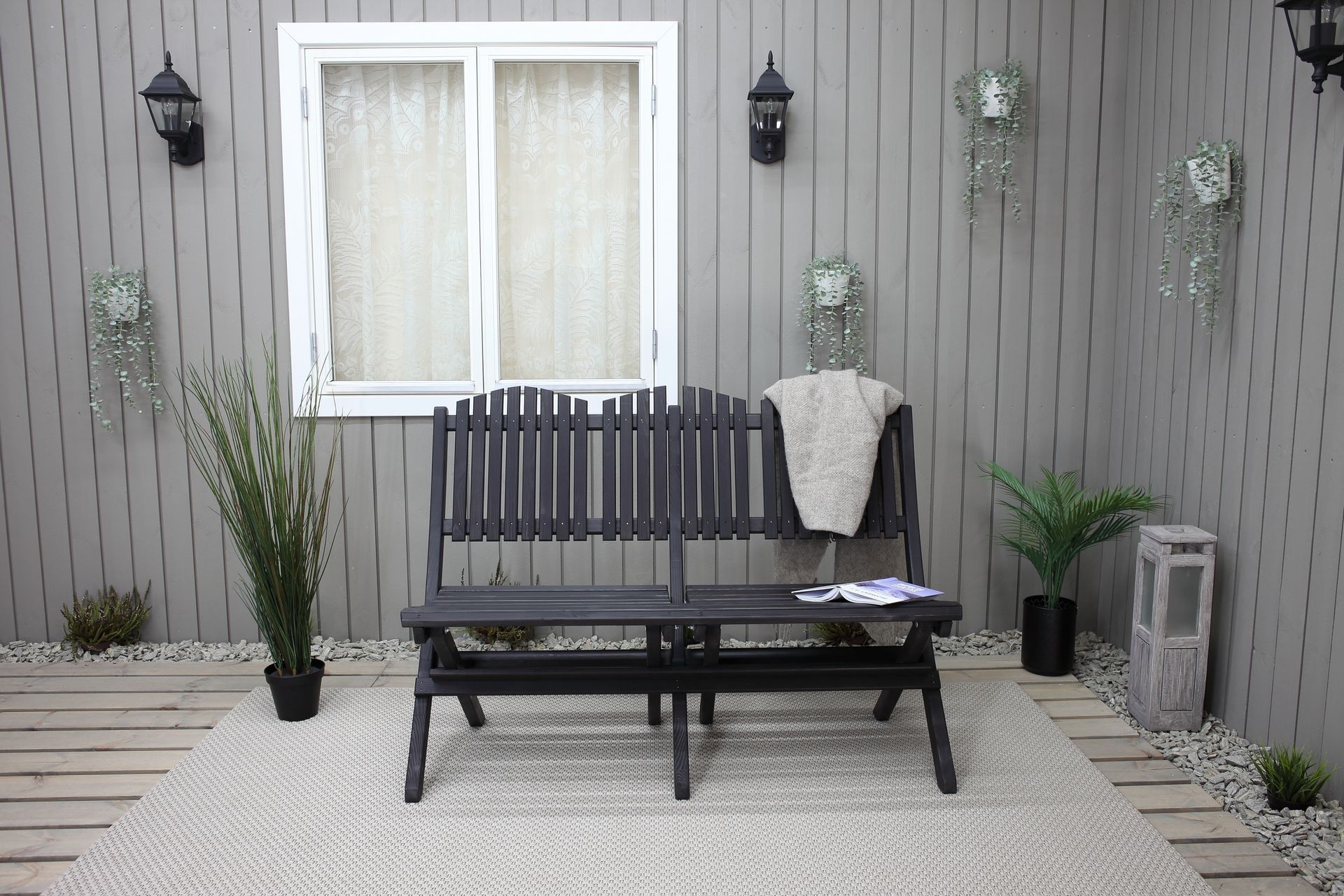 Delpino Sofa - Kaffesvart - Hagemøbler - Loungemøbler - Lounge sofa