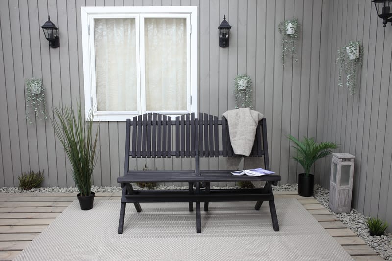 Delpino Sofa - Kaffesvart - Hagemøbler - Loungemøbler - Lounge sofa